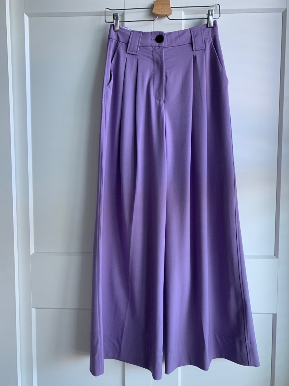 GANNI Wide Leg High Waist Pant Women's US size 34